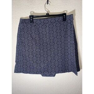 Rip Skirt Hawaii Womans Geometric Black Batik Adjustable Wrap Skirt XL Tropical